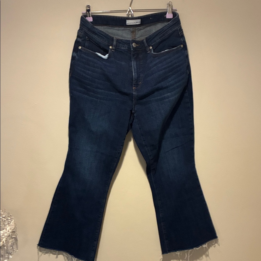 LOFT Dark Wash Flare Jeans